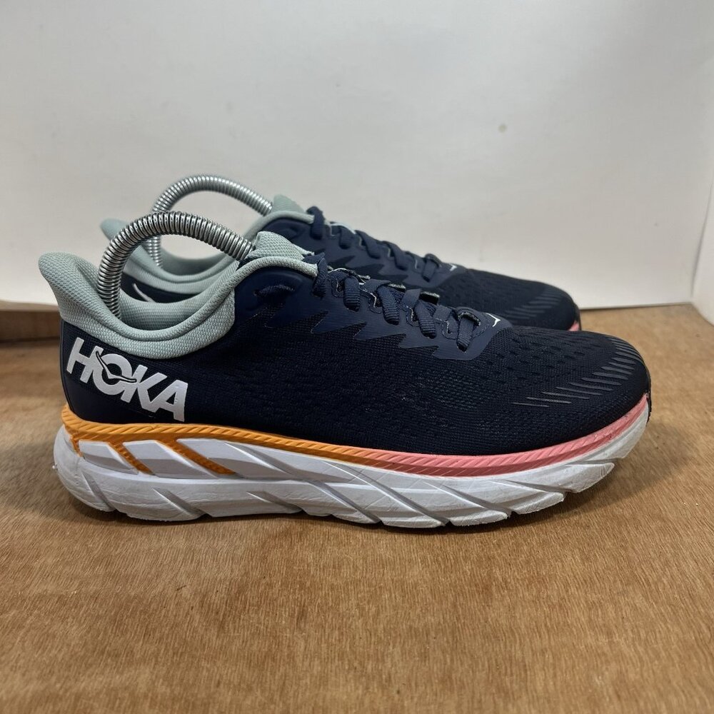 Hoka One One Clifton 7 Womens Size 7.5 US Blue Running Shoes